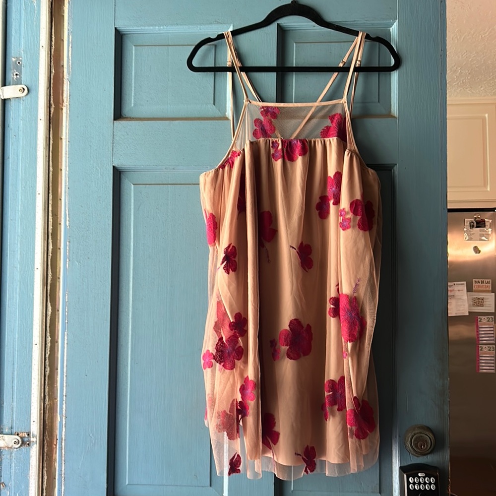 Tobi embroidered flower top or dress